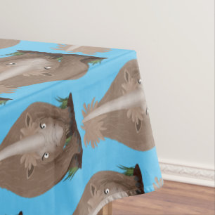 Nappe Caricature en élasmère de rhinocéros laineux