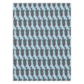 Nappe Caricature joli requin baleine joyeux (Devant)