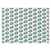 Nappe Caricature joli tracteur vert joyeux (Devant (Horizontal))
