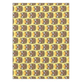 Nappe Caricature joyeuse de cobaye mignonne (Devant)