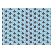 Nappe Caricature mole joyeux (Devant (Horizontal))