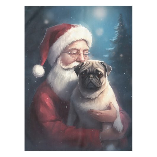 Nappe Carlin Avec Noël Festif Du Père Noël (Devant)