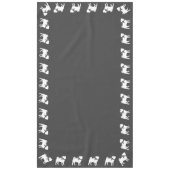 Nappe Carlin Chien Baby shower Gris Chiot Chien Neutre G (Devant)