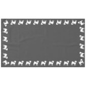 Nappe Carlin Chien Baby shower Gris Chiot Chien Neutre G (Devant (Horizontal))
