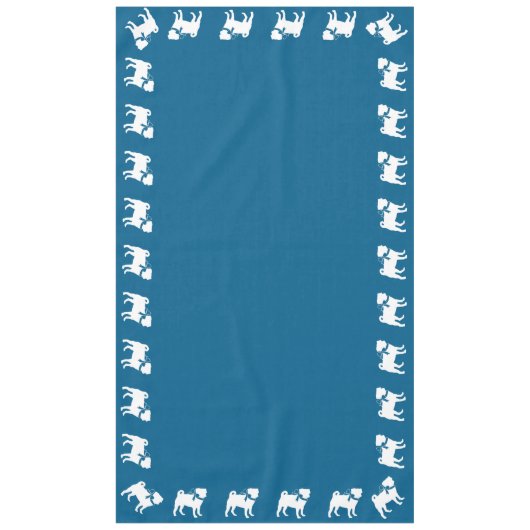 Nappe Carlin Fête Blue Thème Célébration (Devant)