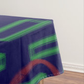 Nappe Carré bleu géométrique (In Situ)