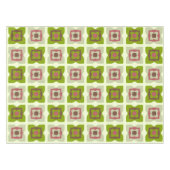 Nappe Carré moderne du milieu du siècle Vert Motif (Devant (Horizontal))