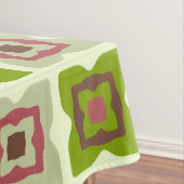 Nappe Carré moderne du milieu du siècle Vert Motif (In Situ)