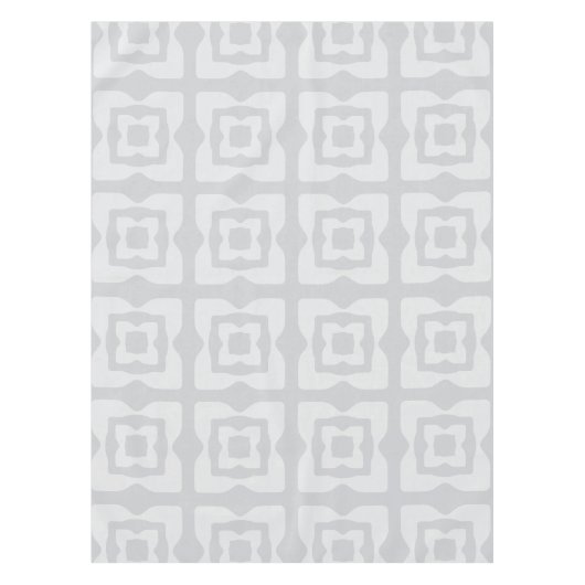 Nappe Carré moderne du Moyen-siècle Motif gris clair (Devant)