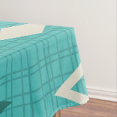 Nappe Carreau du milieu du siècle Starbursts Turquoise (In Situ)