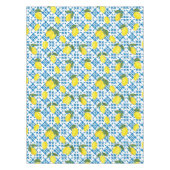 Nappe Carreau jaune citron bleu (Devant)