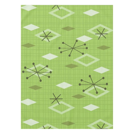 Nappe Carreau moderne du milieu du siècle Chartreuse (Devant)