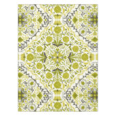 Nappe Carreaux de fleurs en vert (Devant)
