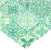 Nappe Carreaux décorés en vert et blanc (Angle)