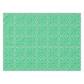 Nappe Carreaux marocains - vert jade et blanc (Devant (Horizontal))