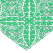 Nappe Carreaux marocains - vert jade et blanc (Angle)