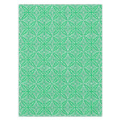 Nappe Carreaux marocains - vert jade et blanc (Devant)