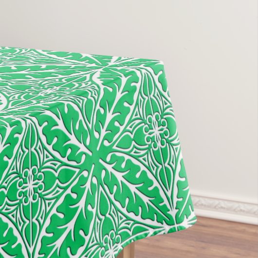 Nappe Carreaux marocains - vert jade et blanc (In Situ)