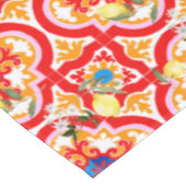 Nappe carreaux méditerranéens, citron, agrumes, (Angle)
