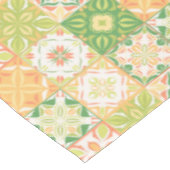 Nappe Carreaux ornés en vert et jaune (Angle)