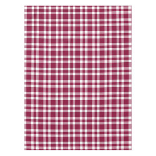 Nappe Carreaux Rouge Bourgogne et Blanc