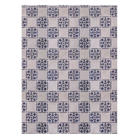 Nappe Carrelage Delft Bleu : Motif d'art néerlandais cla (Devant)