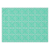 Nappe Carrelage marocain - turquoise et blanc (Devant (Horizontal))