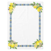 Nappe Carrelage méditerranéen clair Sicilien Citrus Lemo (Devant)