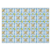 Nappe Carrelage méditerranéen, majolica, style sicilien  (Devant (Horizontal))