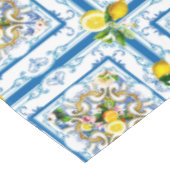 Nappe Carrelage méditerranéen, majolica, style sicilien  (Angle)