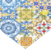 Nappe Carrelage méditerranéen, majolica, style sicilien (Angle)