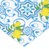 Nappe Carrelage méditerranéen, majolica, style sicilien  (Angle)