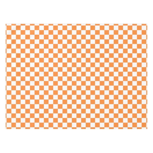 Nappe carrelage motif blanc orange mignon (Devant (Horizontal))