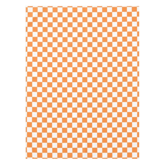 Nappe carrelage motif blanc orange mignon (Devant)