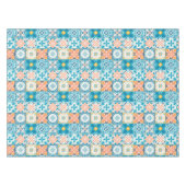 Nappe Carrelage orange et bleu (Devant (Horizontal))