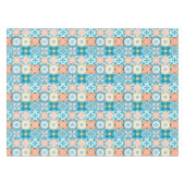 Nappe Carrelage orange et bleu (Devant (Horizontal))