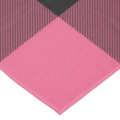 Nappe Carrés à carreaux rose et noir Fête à carreaux de  (Angle)