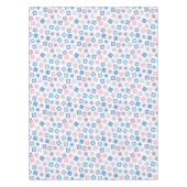 Nappe Carrés bleu rose (Devant)