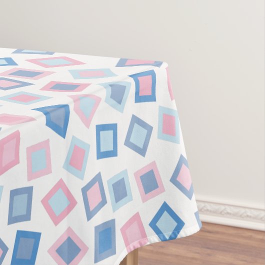 Nappe Carrés bleu rose (In Situ)