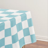 Nappe Carrés Checkered bleus et blancs (In Situ)