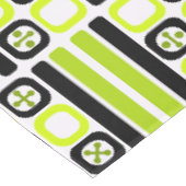 Nappe Carrés d'art atomique rétro Chartreuse (Angle)