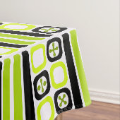 Nappe Carrés d'art atomique rétro Chartreuse (In Situ)
