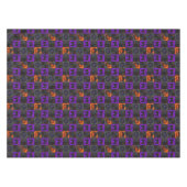 Nappe Carrés de chat noir Halloween (Devant (Horizontal))