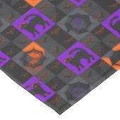 Nappe Carrés de chat noir Halloween (Angle)