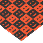 Nappe Carrés du visage Citrouille d'Halloween (Angle)