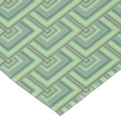 Nappe Carrés écailles vert olive motif (Angle)