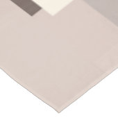 Nappe Carrés géométriques - Chocolat et crème (Angle)