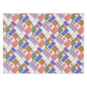 Nappe Carrés géométriques sans à damiers plaid (Devant (Horizontal))