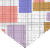 Nappe Carrés géométriques sans à damiers plaid (Angle)