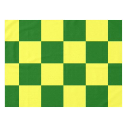 Nappe Carrés jaunes et verts (Devant (Horizontal))